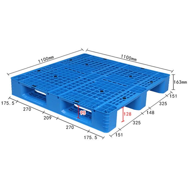 1111網(wǎng)格川字塑料托盤(16.3)